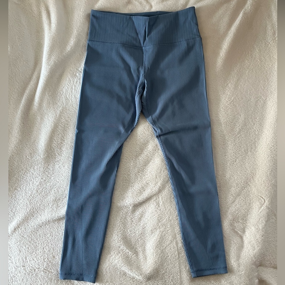 Athleta Elation Blue Rib Tight